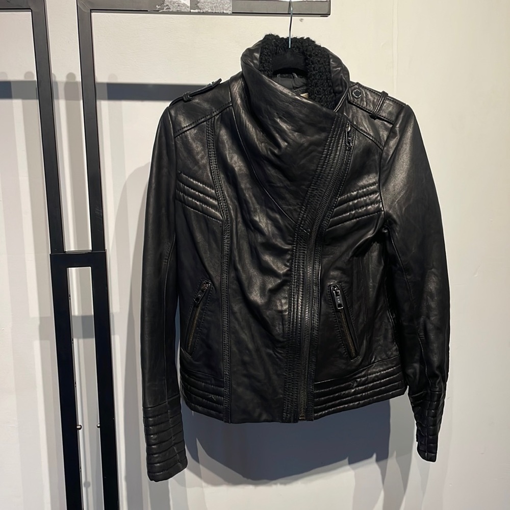 Michael Kors Moto Leather Jacket